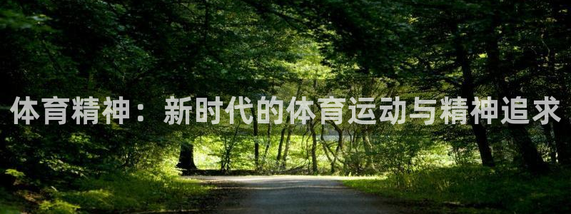 bbin视讯游戏官网：体育精神：新时代的体育运动与精神追求